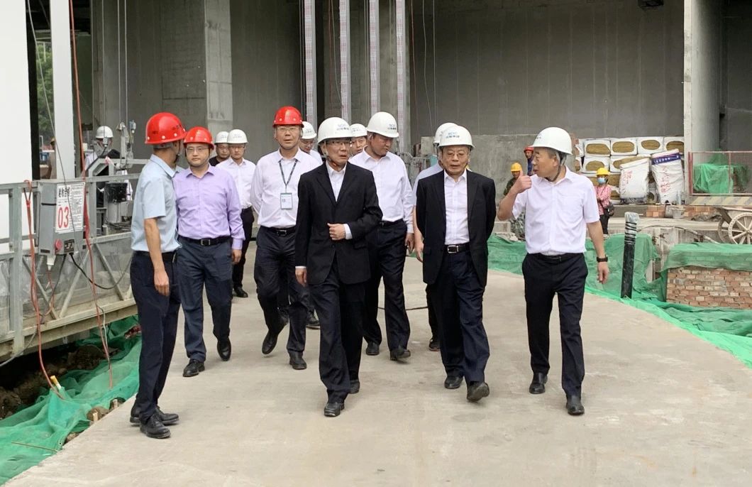 川投集團有關領導到公司施工的川投信息產業總部基地督導調研